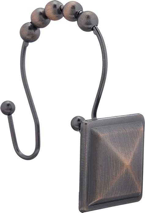 shower curtain rings bronze|oil rubbed bronze shower hooks.